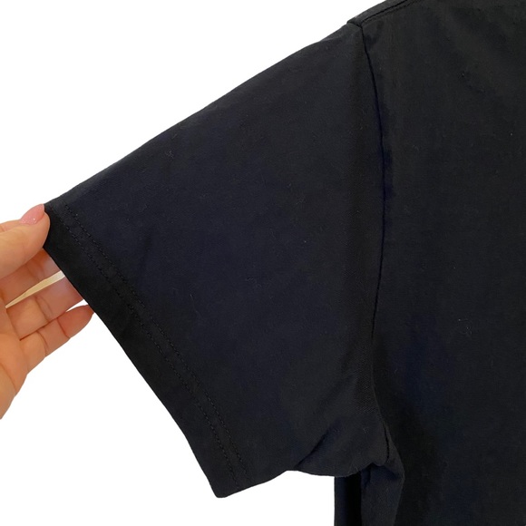 BTS Womens Love Yourself Black Graphic Print Ombre Pastel Band T-Shirt L - Picture 3 of 7